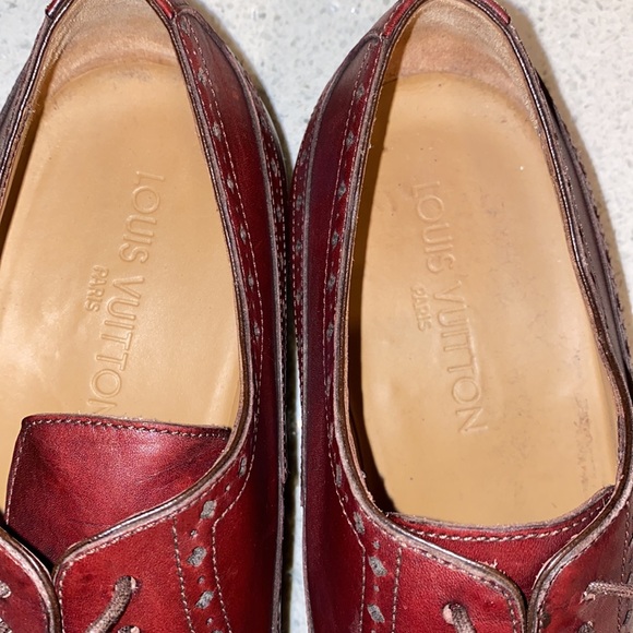 Louis Vuitton Brogue Shoes Burgundy - Picture 12 of 15